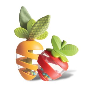 Zestaw grzechotek Tiny Growers - Marchewka i Truskawka