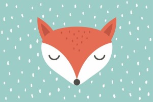 Dywan dla dzieci ultra miękki 100x150 Lisek
