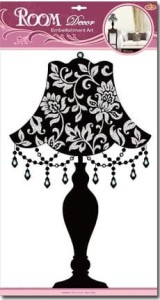 Dekoracje ścienne - Lampa Czarna