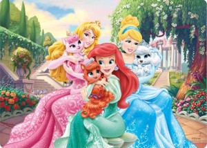 Filcowa mata dekoracyjna - Księżniczki