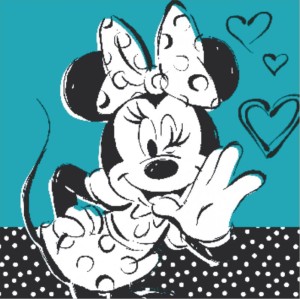 Obraz na płótnie 23x23 Minnie
