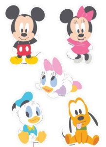 Dekoracje ścienne - Myszka Mickey Baby - zestaw