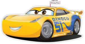 Dekoracja ścienna Auta - Cars Cruz Ramirez - mała