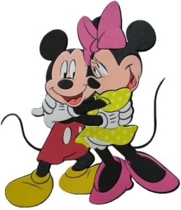 Dekoracja ścienna - Myszka Mickey - Mickey i Minnie 2