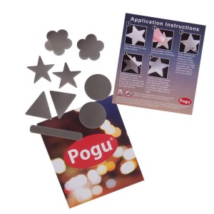 Odblaskowe naklejki na odzież - srebrne
