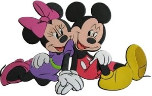 Dekoracja ścienna - Myszka Mickey - Mickey i Minnie