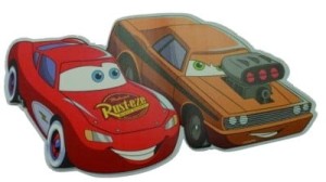 Dekoracja ścienna dwuwarstwowa - Cars - Zygzak i Kichacz
