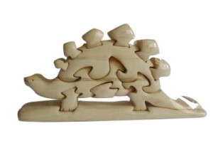 Drewniane puzzle 3D - Dinozaur (wersja b)