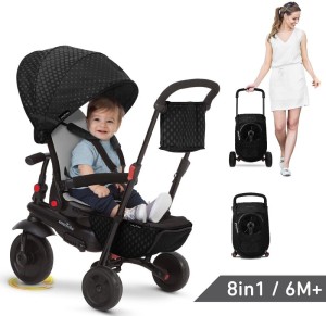 Smart Trike Składany rowerek Folding Trike 700 8w1 - czarny