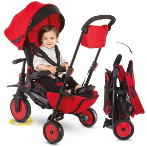 Składany rowerek dziecięcy/wózek Smart Trike 8w1 STR7 - czerwony