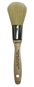Maya 1" Oval Long Clay & Chalk Paint Brush