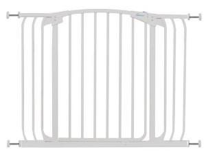 Bramka bezpieczeństwa Chelsea(W:97-106cmxH:75cm) biała (szary karton)