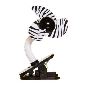 Bezpieczny wentylator na wózek - zebra